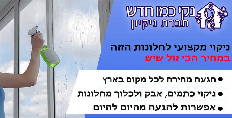 ניקוי חלונות הזזה